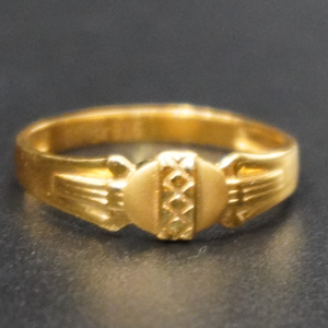 916 gold lightweight design ring for men
