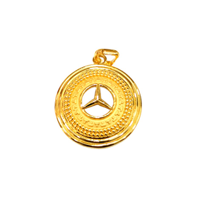 22KT Bahubali Mercedes Design Pendant