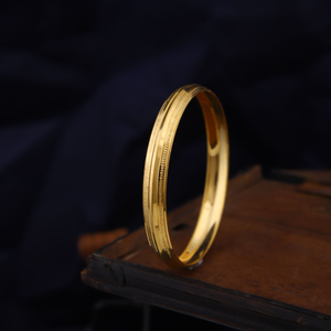 916 Gold Unique Mens Kada