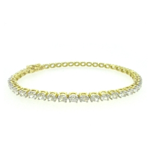 Creative Diamond Simulants Tennis Bracelet JS