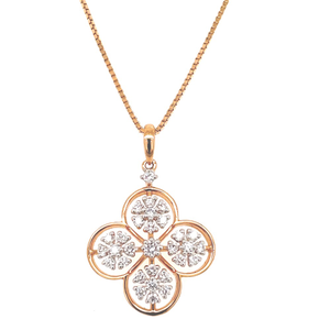 Flawless diamond pendant