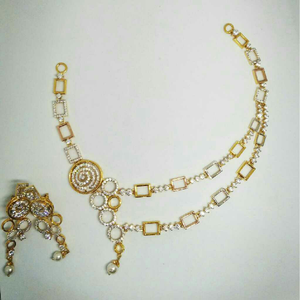 18KT Gold Modern Cz Necklace