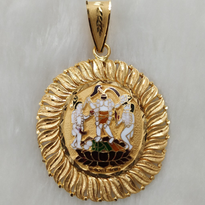 Fuljogani ma gold minakari pendant