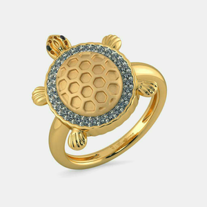 Artificial Tortoise Gold Ring