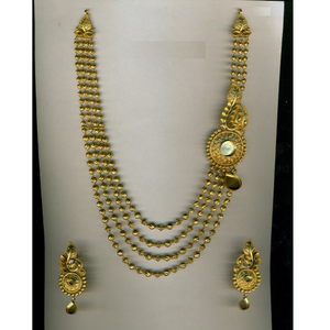 22K / 916 Gold Designer Antique Necklace Set