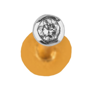 Round Shape 18kt Nosepin