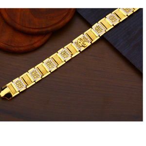 22KT Gold Hallmark stylish Men's Plain Bracel
