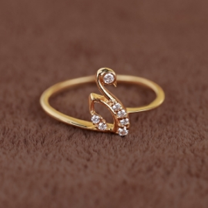Gold Modern Cz Ring