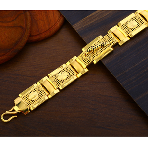 916 Gold Gentlemen's exclusive Plain Bracelet