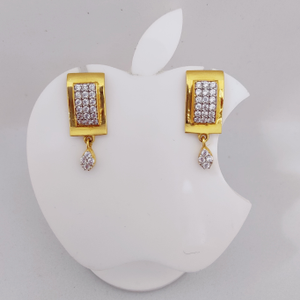 22k Gold Exclusive Hanging Stone Ladies Earri