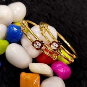 916 Gold Krishna Design Baccha Kadli