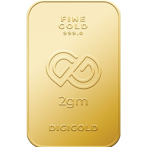 Digigold 2 gram gold mint bar 24k (99.9%)