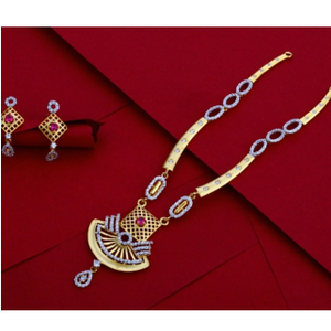 22 carat gold fancy ladies necklace set RH-LN