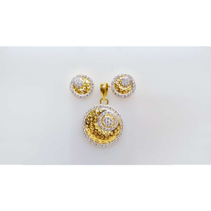 Classic 916 Gold Ladies Pendant Set