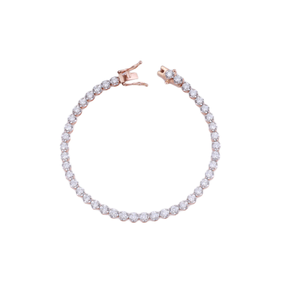 18K Rose Gold Shimmer Diamond Lab Grown Tenni