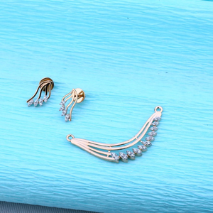 Pendent set rosegold 18ct