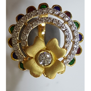  18K / 750 Gold Ladies Indian Attractive Ring