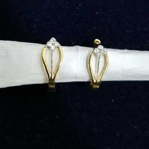 18KT Yellow Gold Ladies Pave Real Diamond Nos