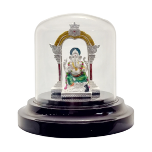 Vighnaharta Ganeshji Idol In 999 Silver MGA -