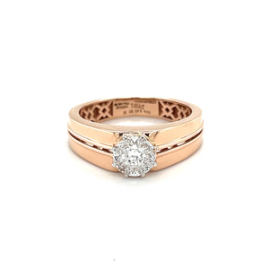 Dual Band Diamond Engagement Ring for Men