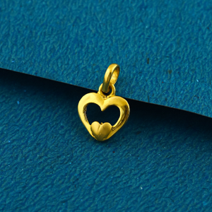 22K 916 Heart Shape Simple Lightweight Daily 