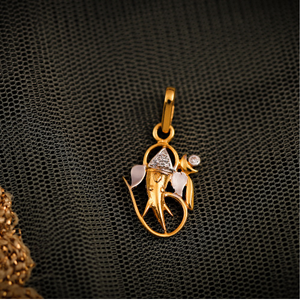 22K GANESH PENDANT