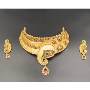 916 gold  wedding antique chokar
