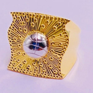 22 kt gold gents rings