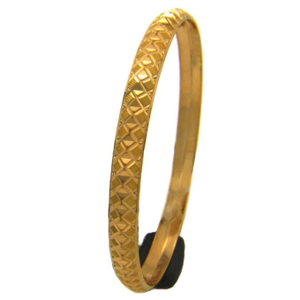 22 Kt Solid Yellow Gold Slip-On Dubai Bracele