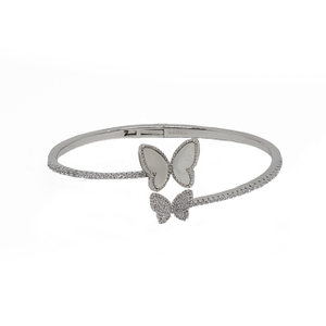 Butterfly Kada Bracelet  In 925 Sterling Silv