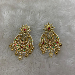 Imitation Rajwadi Kundan Earrings