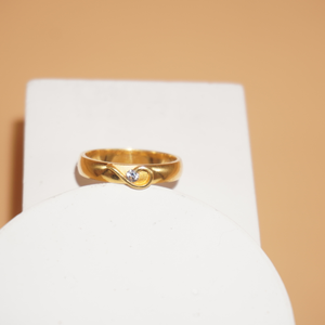 22k Gold Beautiful Plain Rings 828R2