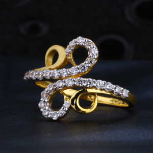 22CT Gold CZ Ladies Ring LR1537