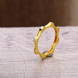 22KT Gold Delicate Ladies Plain Ring LPR318