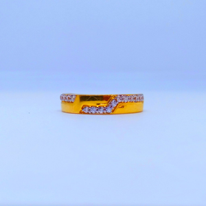 22 KT 916 Hallmark Fancy diamond gents ring