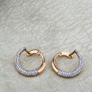 22Kt Gold Half Round EarRing RH-GE048