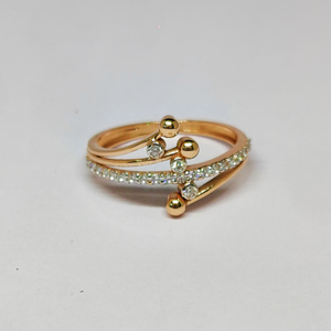 18KT Rose Gold Dazzling Ring KOR38