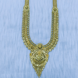 22k gold classic long necklace set