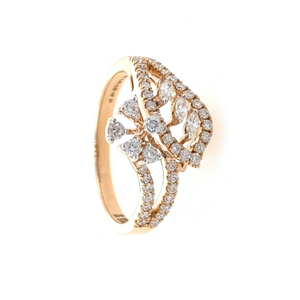 Divan Flower & Leaf Pattern Diamond Ladie