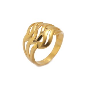 22k Gold Plain Garden Flower Ring