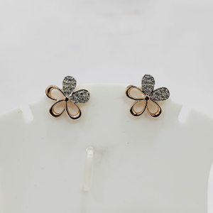 18k rose gold flower design tops