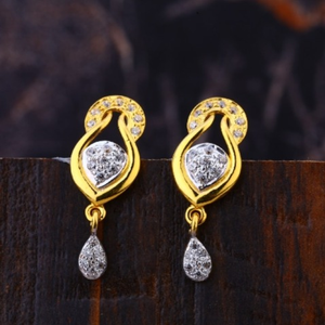 22 carat gold fancy ladies earrings RH-LE676
