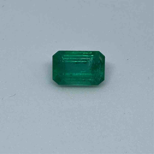 5.35ct octagonal green emerald-panna