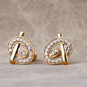 18 Carat Rose Gold Fancy Ladies Earrings RH-L
