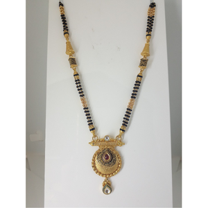916 Gold Antique Jadtar Mangalsutra IO-A019