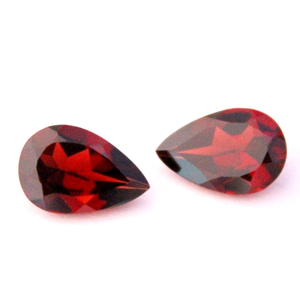 6.45ct pear red garnet
