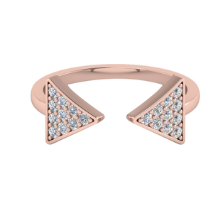 14KT TRINGLE SHAPE RING