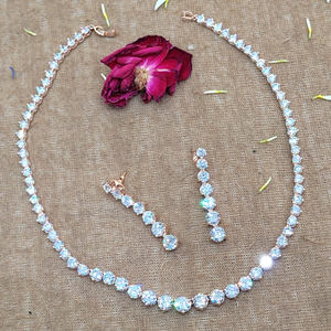 Dazzling Studded Necklace Set