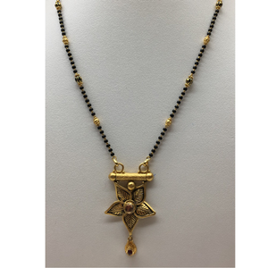 22kt antique singal line  mangalsutra dokiya