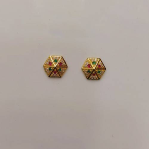 Gold Women Wear Earring